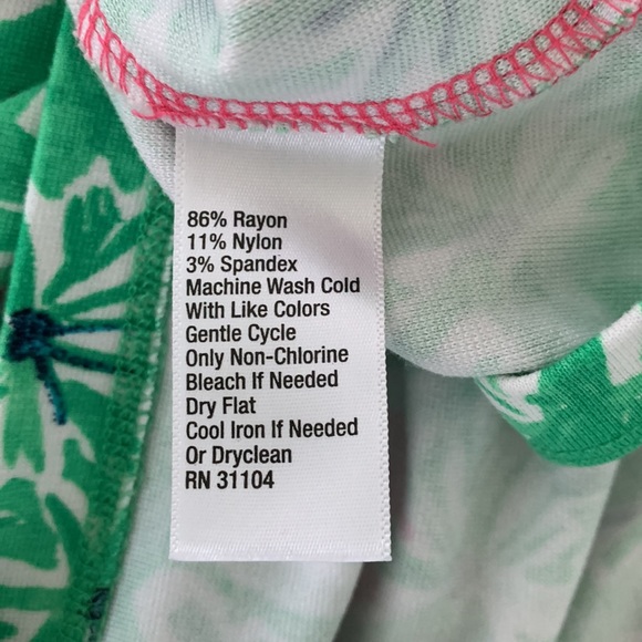 Crown & Ivy Palm Tree Print Knit Shift Dress sz L - Picture 9 of 9